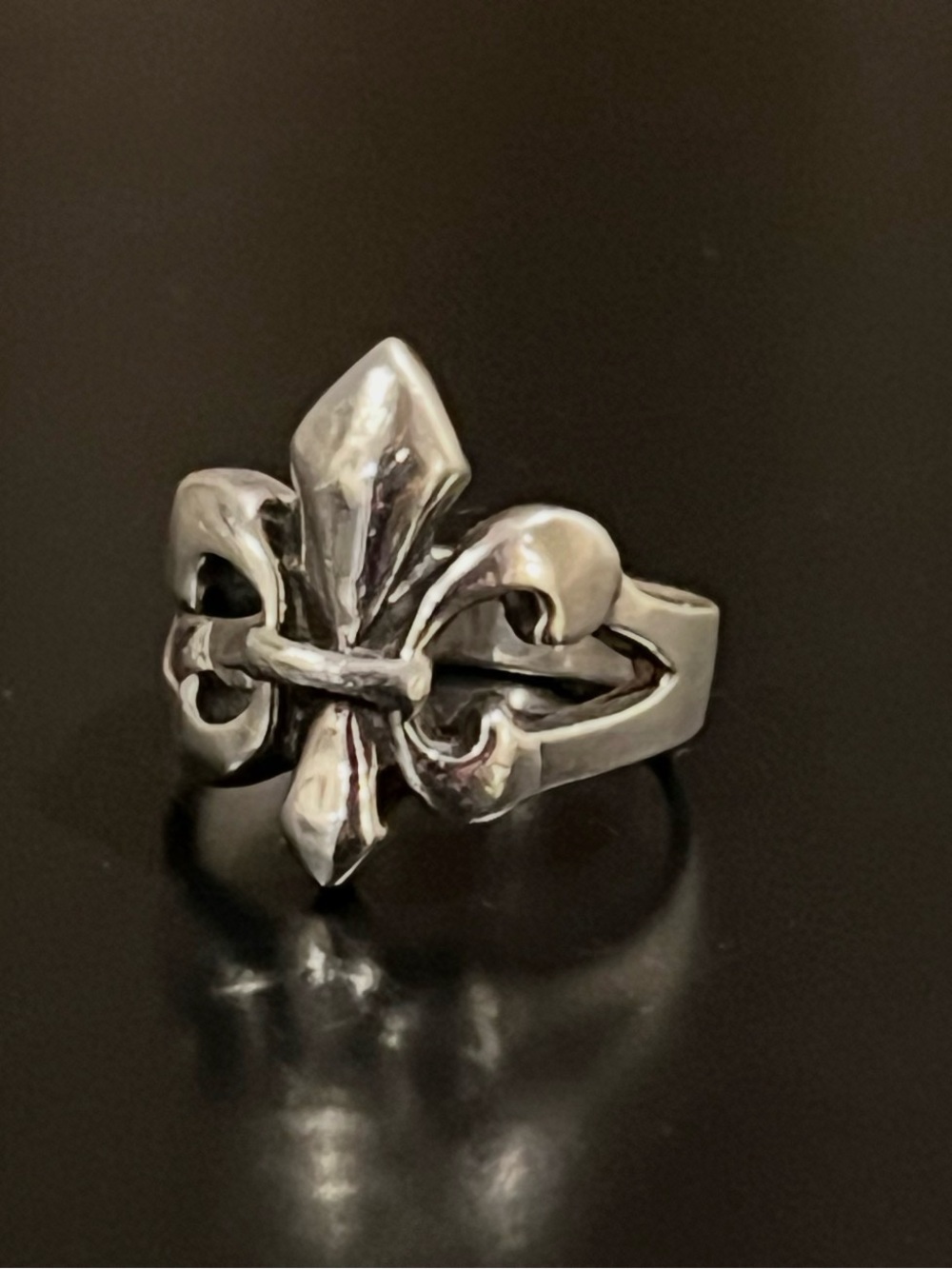 Fleur-de-Lis Vintage 925 Silver Ring - New Orleans jewelry